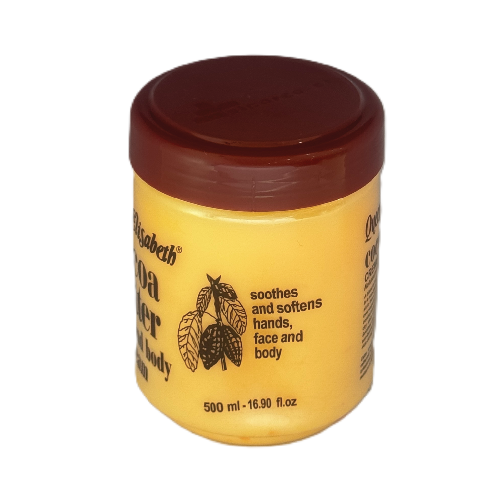 Queen Elizabeth Cocoa Butter Hand And Body Cream – 500ml - Image 2